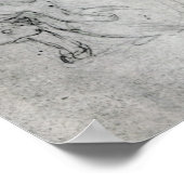 Studie eines Hundes und einer Katze, c.1480 Poster (Ecke)