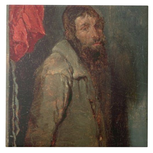 Studie eines jüdischen Kaufmannes (Öl an Bord) Fliese (Vorderseite)