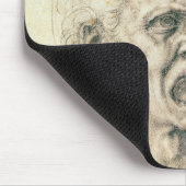 Studie eines Mannschreiens Mousepad (Ecke)