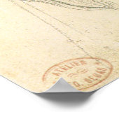 Studie eines Pferdes mit Zahlen Poster (Ecke)