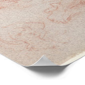 Studie eines sich zurückziehenden Mannes Poster (Ecke)