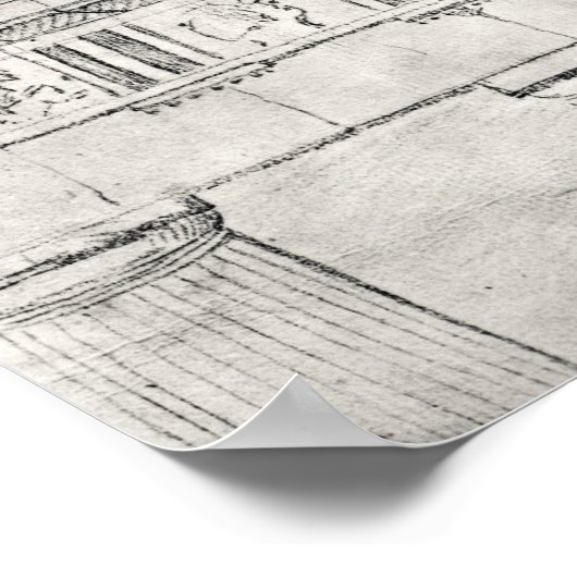 Studie eines Stammbaums des Parthenon Poster (Ecke)