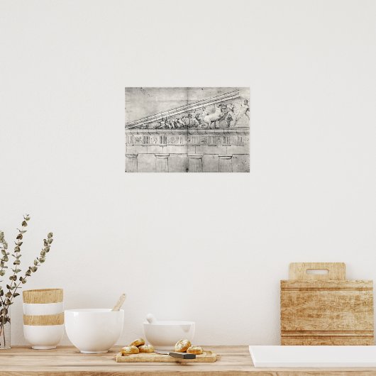 Studie eines Stammbaums des Parthenon Poster (Küche)