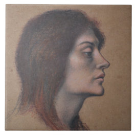 Studie eines weiblichen Leiters (von Evelyn De Mor Fliese