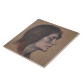 Studie eines weiblichen Leiters (von Evelyn De Mor Fliese (Seite)