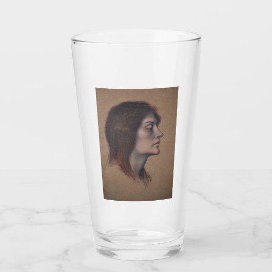 Studie eines weiblichen Leiters (von Evelyn De Mor Glas (Vorderseite)