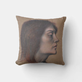 Studie eines weiblichen Leiters (von Evelyn De Mor Kissen