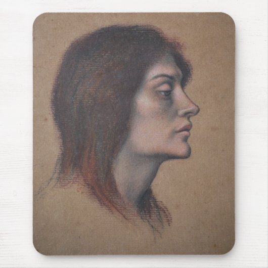 Studie eines weiblichen Leiters (von Evelyn De Mor Mousepad (Vorne)