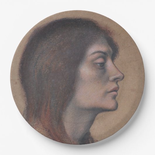 Studie eines weiblichen Leiters (von Evelyn De Mor Pappteller (Vorderseite)