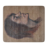 Studie eines weiblichen Leiters (von Evelyn De Mor Schneidebrett (Vorderseite)