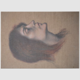 Studie eines weiblichen Leiters (von Evelyn De Mor Seidenpapier