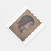 Studie eines weiblichen Leiters (von Evelyn De Mor Serviette (Ecke)