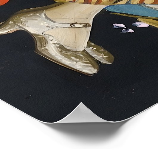 Studie für Butterfly Couple - Art Déco Poster (Ecke)