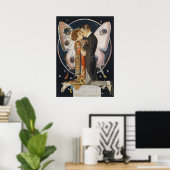 Studie für Butterfly Couple - Art Déco Poster (Heimbüro)