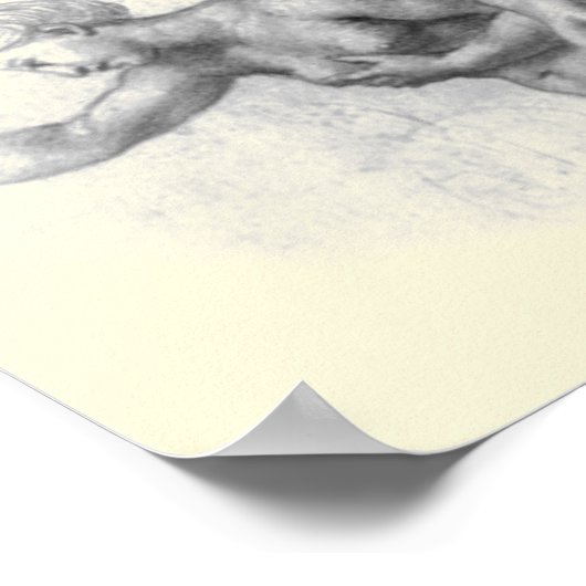 Studie für das 3 Graces - Raphael Poster (Ecke)