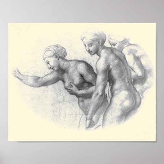 Studie für das 3 Graces - Raphael Poster (Vorne)