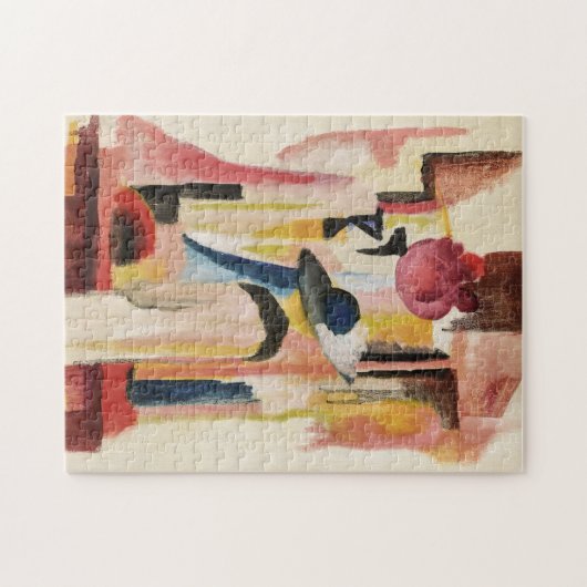 Studie für das Fenster "Bright Shop" | August Mack Puzzle (Horizontal)