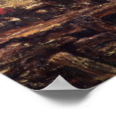 Studie für das Sprungpferd Poster (Ecke)