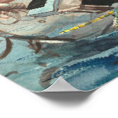 Studie für den Golfstrom | Winslow Homer Poster (Ecke)