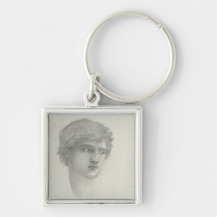 Studie für den Kopf von Perseus (Bleistift auf Schlüsselanhänger