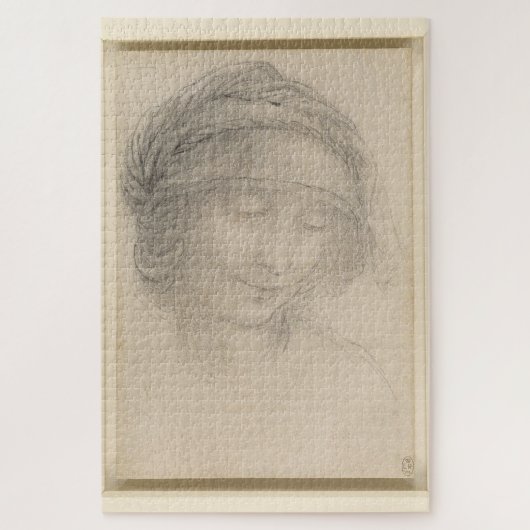 Studie für den Leiter der Heiligen Anne: Leonardo Puzzle (Vertikal)