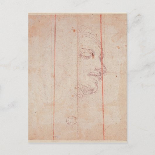 Studie für den Leiter des libyschen Sibyl Postkarte (Vorderseite)
