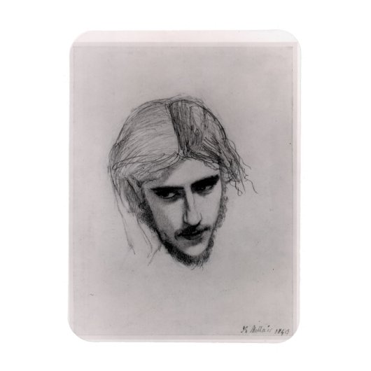 Studie für den Leiter von Ferdinand für 'Ferdinand Magnet (Vertikal)