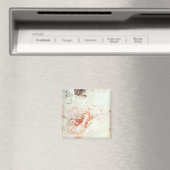 Studie für die Alba Madonna, c.1508-09 Magnet (In Situ (Geschirrspüler))