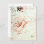 Studie für die Alba Madonna, c.1508-09 Postkarte (Vorne/Hinten)