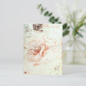 Studie für die Alba Madonna, c.1508-09 Postkarte (Stehend Vorderseite)