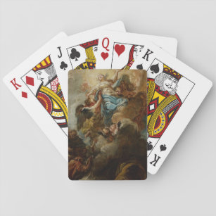 Studie für die Annahme der Jungfrau, c.1760 2 Spielkarten