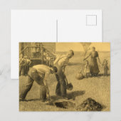 Studie für die Baumpflanzergruppe, 1937 von Grant  Postkarte (Vorne/Hinten)