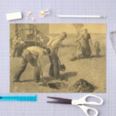 Studie für die Baumpflanzergruppe, 1937 von Grant Seidenpapier (Handwerk)