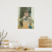 Studie für die Büste eines Tänzers von Edgar Degas Poster (Küche)