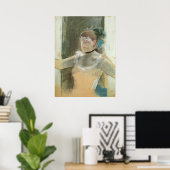 Studie für die Büste eines Tänzers von Edgar Degas Poster (Heimbüro)