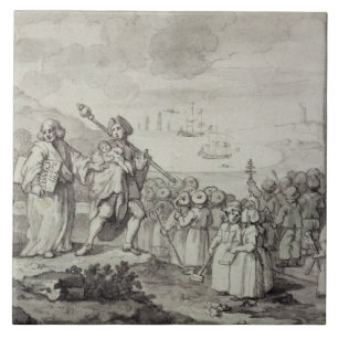 Studie für die Findlinge (Stift, Tinte u. Wäsche Fliese