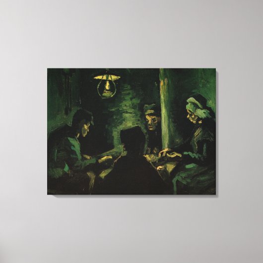 Studie für die Kartoffelfresser von Vincent van Go Leinwanddruck (Vorderseite)