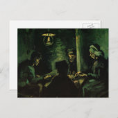 Studie für die Kartoffelfresser von Vincent van Go Postkarte (Vorne/Hinten)