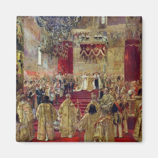 Studie für die Krönung des Zaren Nikolaus II Magnet (Vorne)