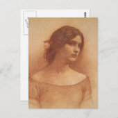 Studie für die Lady Clare Postkarte (Vorne/Hinten)