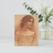 Studie für die Lady Clare Postkarte (Stehend Vorderseite)