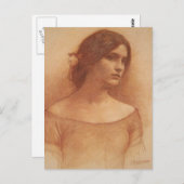 Studie für die Lady Clare Postkarte (Vorne/Hinten)