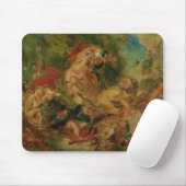 Studie für die Löwe-Jagd, 1854 Mousepad (Mit Mouse)