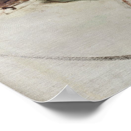 Studie für ein Portrait von Zar Nikolaus II 1898 Poster (Ecke)