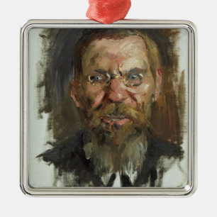 Studie für ein Porträt von Professor Dr. Eduard Silbernes Ornament