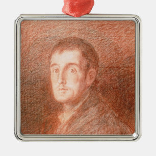 Studie für ein Reiterporträt Silbernes Ornament