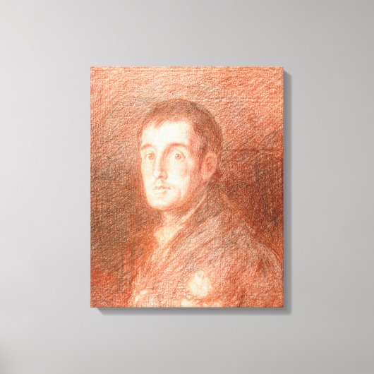 Studie für ein Reitportrait Leinwanddruck (Vorderseite)