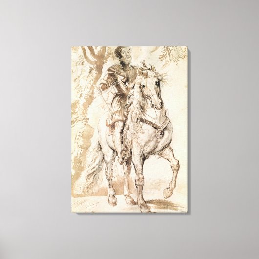 Studie für ein Reitportrait Leinwanddruck (Vorderseite)