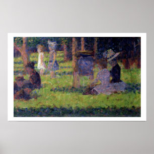 Studie für 'ein Sonntag Nachmittag auf der Insel Poster