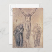 Studie für eine Kreuzigung Postkarte (Vorne/Hinten)